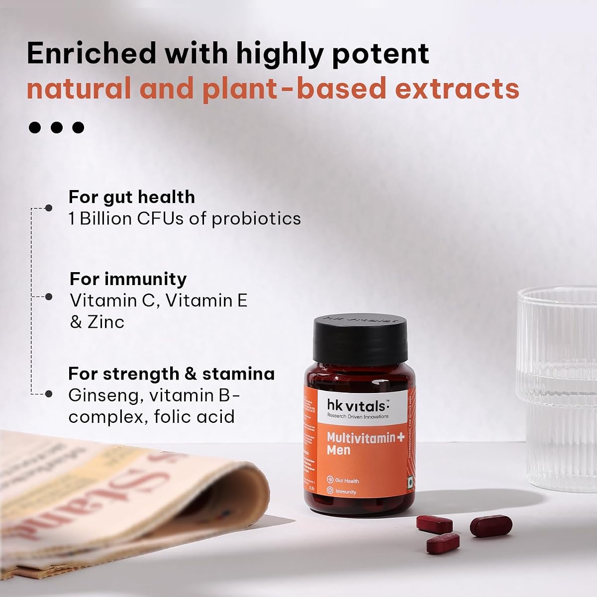HK Vitals Multivitamin Plus Men - Vitamins & Minerals, Advanced Formula, 60 Tablets - Image 2