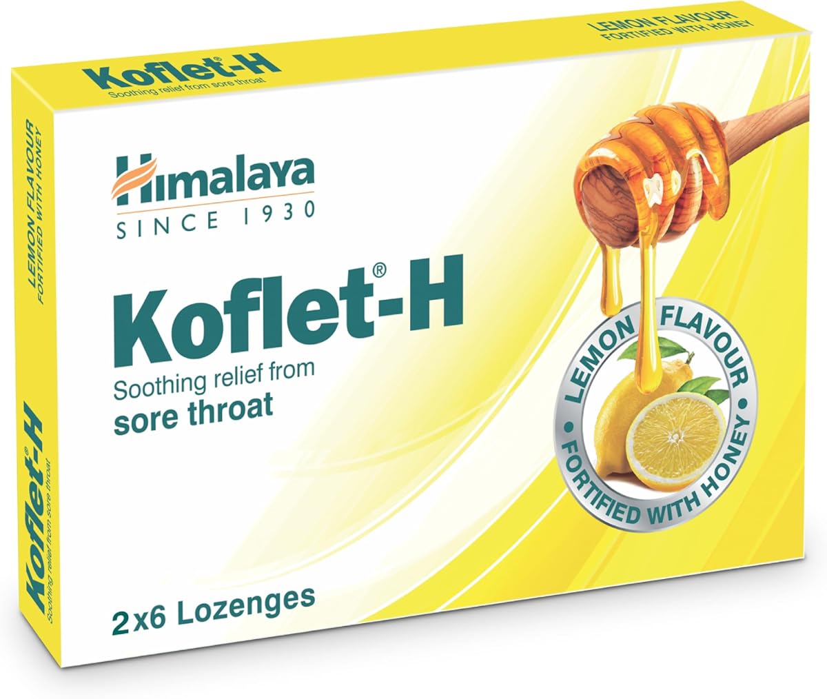 Himalaya Koflet H Herbal Lozenges with Ginger - 12 Count