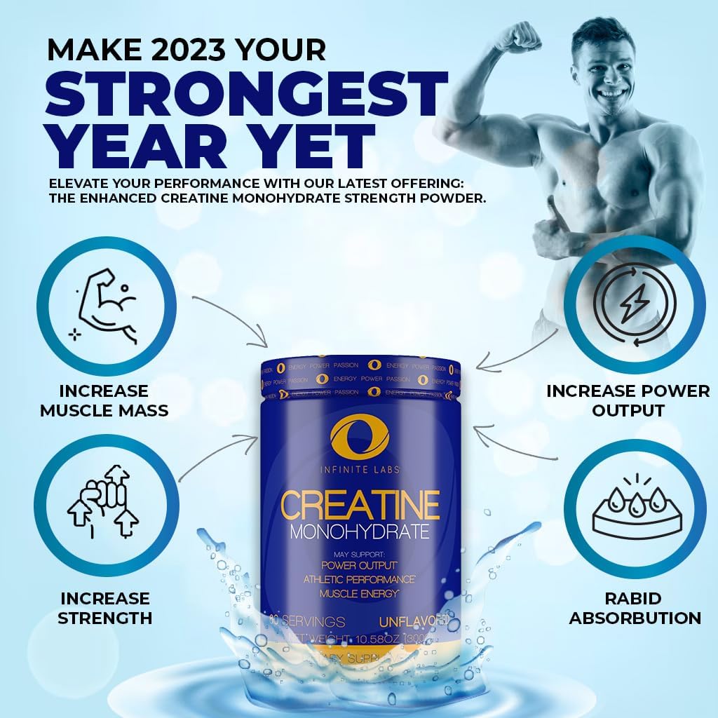 INFINITE Creatine Monohydrate Powder - Sports Nutrition, 300g - Image 6