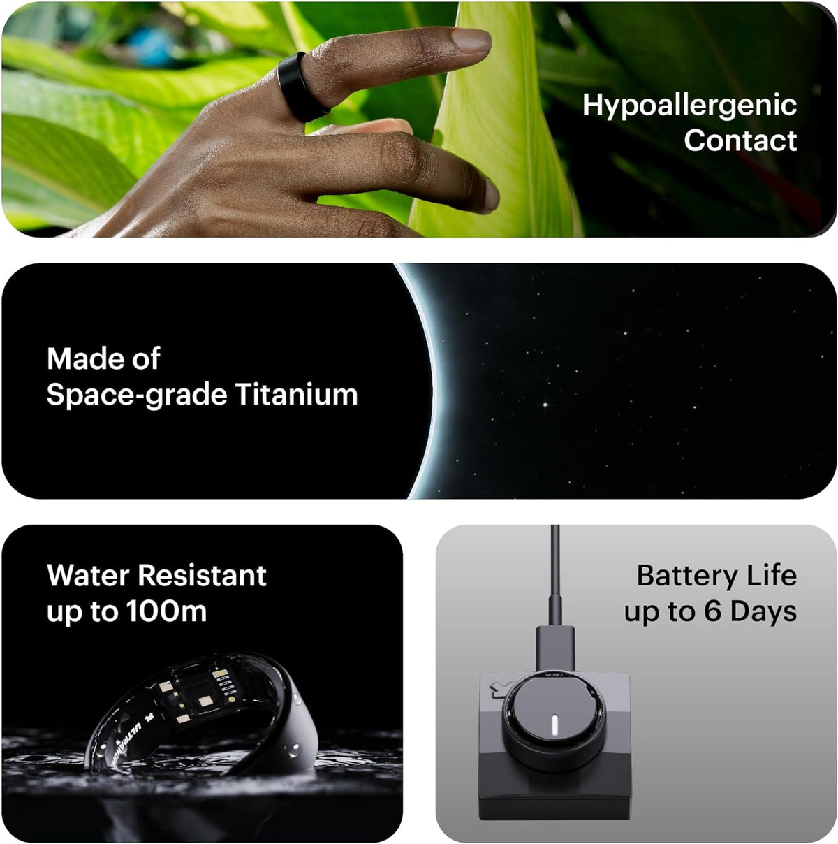 Ultrahuman Matt Black Health Monitoring Ring - Image 6