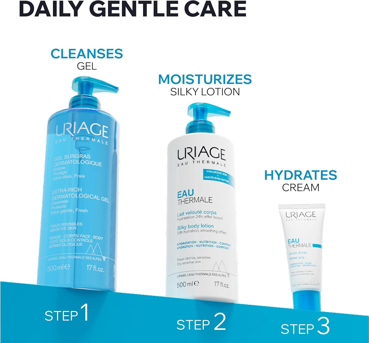 Uriage Extra-Rich Derma Gel - Body Care, 500ml - Image 4