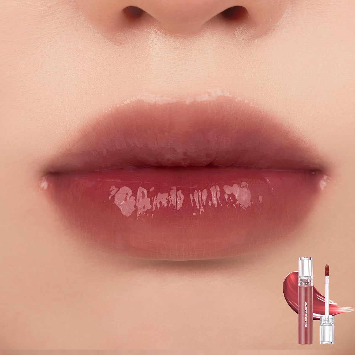 Rom&Nd Glasting Water Tint 16 FigRise - Glossy, Lightweight Lip Stain, 5.5g - Image 2