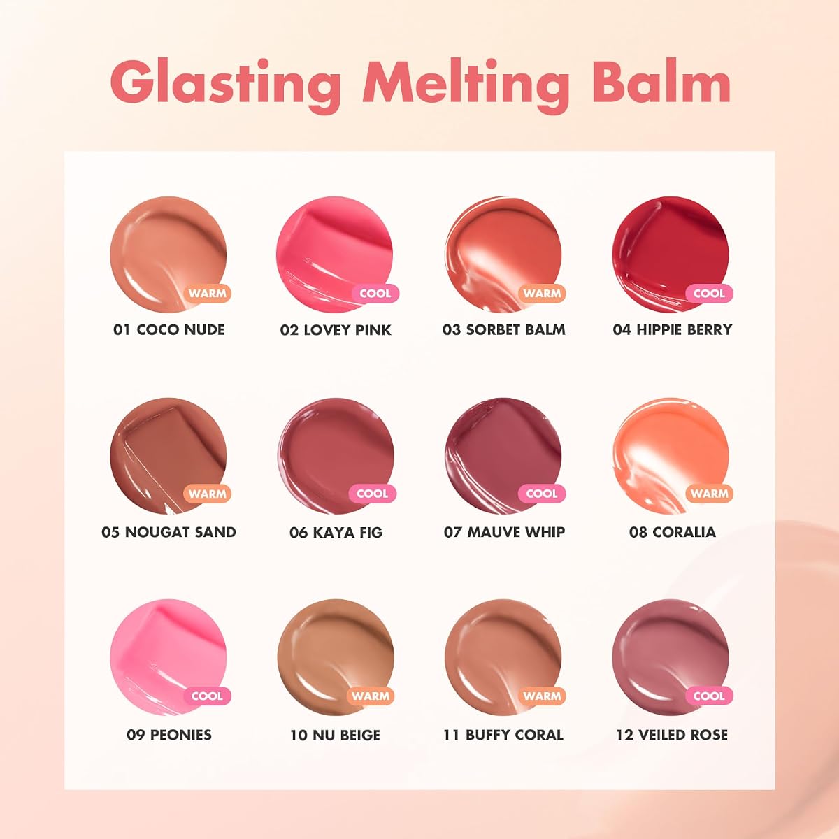 Rom&Nd Glasting Melting Balm 12 Veiled Rose - Vegan, Dewy Lip Balm - Image 7