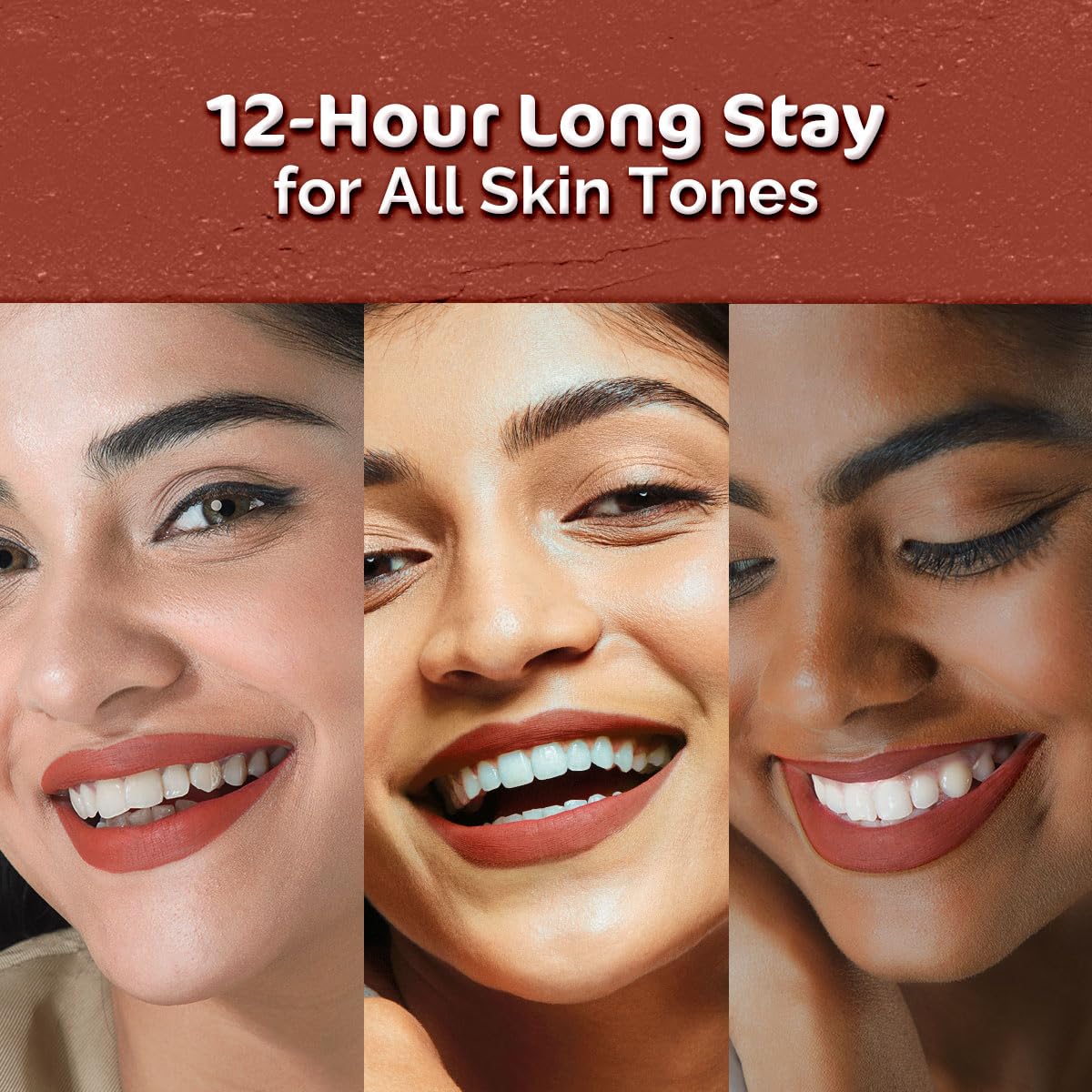 Mamaearth Moisture Matte Lipstick - Hazelnut Brown, Avocado Oil & Vitamin E - 2g - Image 4
