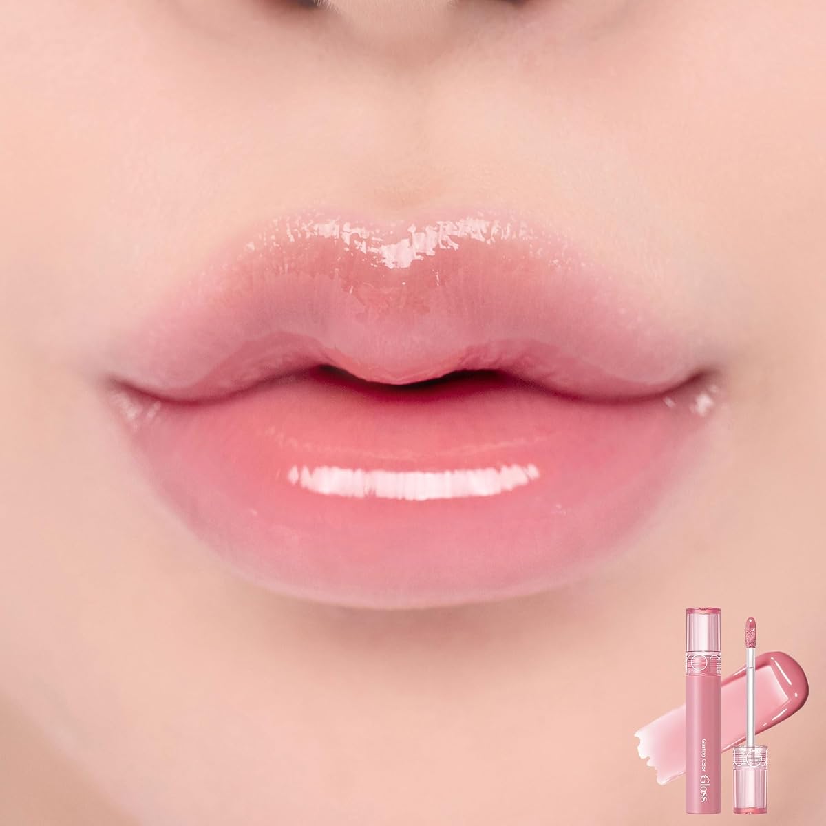 Rom&Nd Glasting Colour Gloss - Nude Pink Peony Ballet, 01 Shade - Image 2
