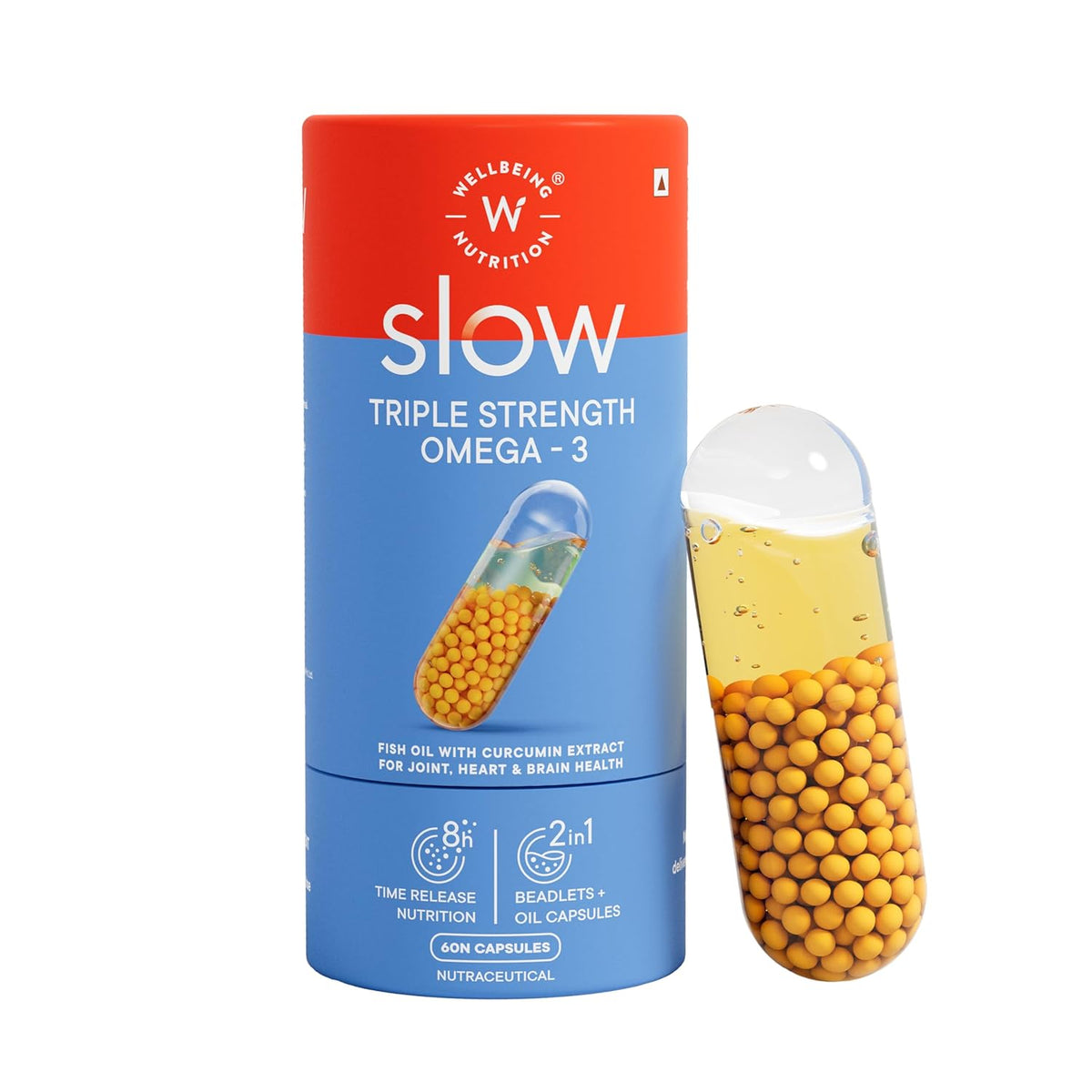 Wellbeing Nutrition Triple Strength Omega-3 Capsules - 60 Count
