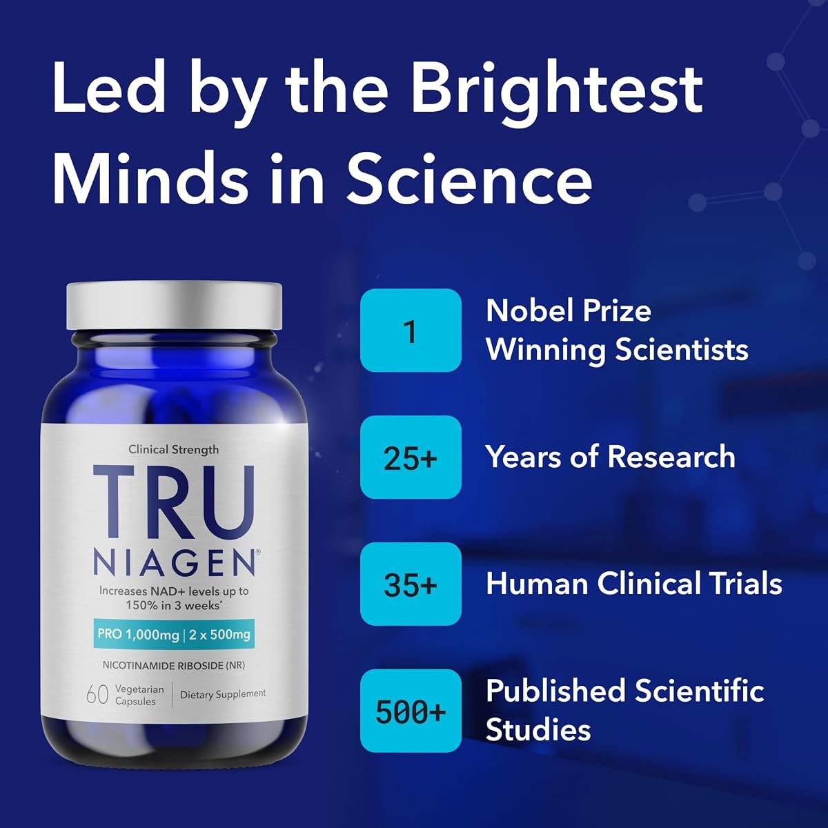 TRU NIAGEN NAD+ Beauty Supplement - 1000mg Nicotinamide Riboside, 30 Capsules - Image 5