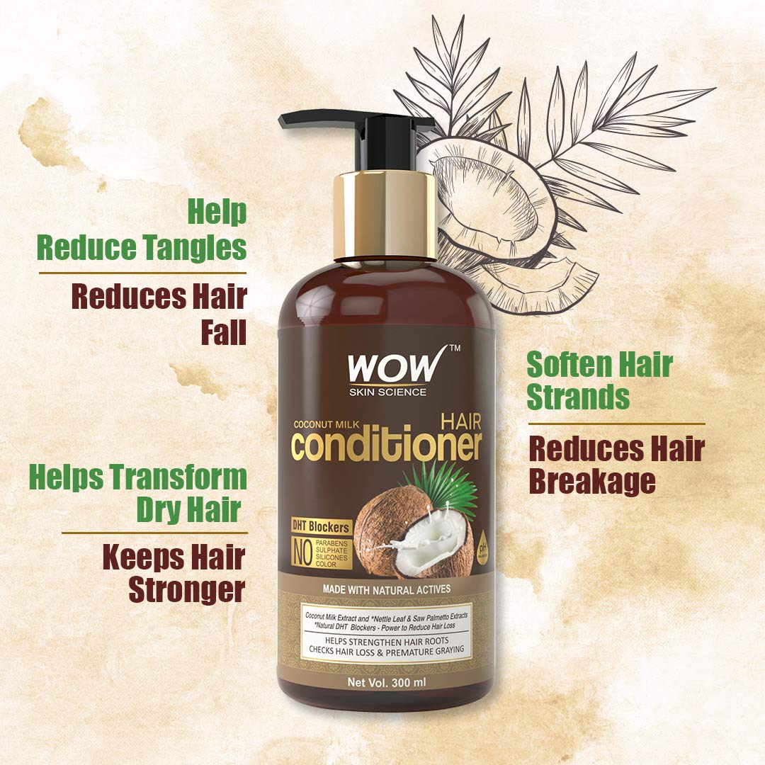Wow Coconut Milk Conditioner for Nourished Hair, 300ml - Image 3