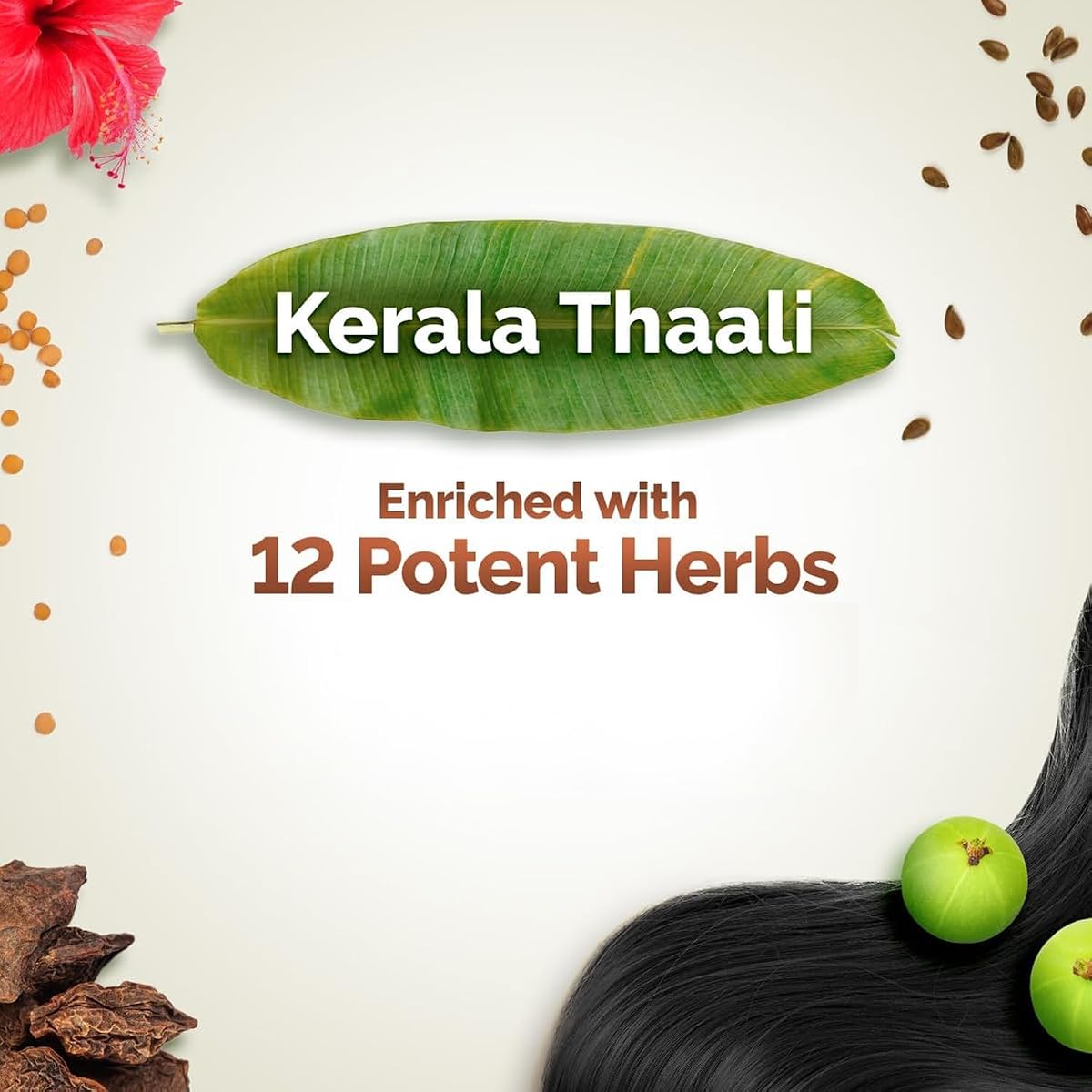 Mamaearth Kerala Thaali Shampoo - With 12 Herbs - 250ml - Image 3