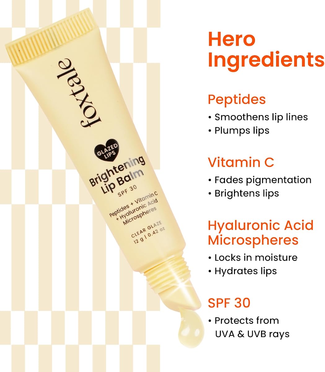 Foxtale SPF 30 Brightening Lip Balm with Peptides & Vitamin C - 12g - Image 3
