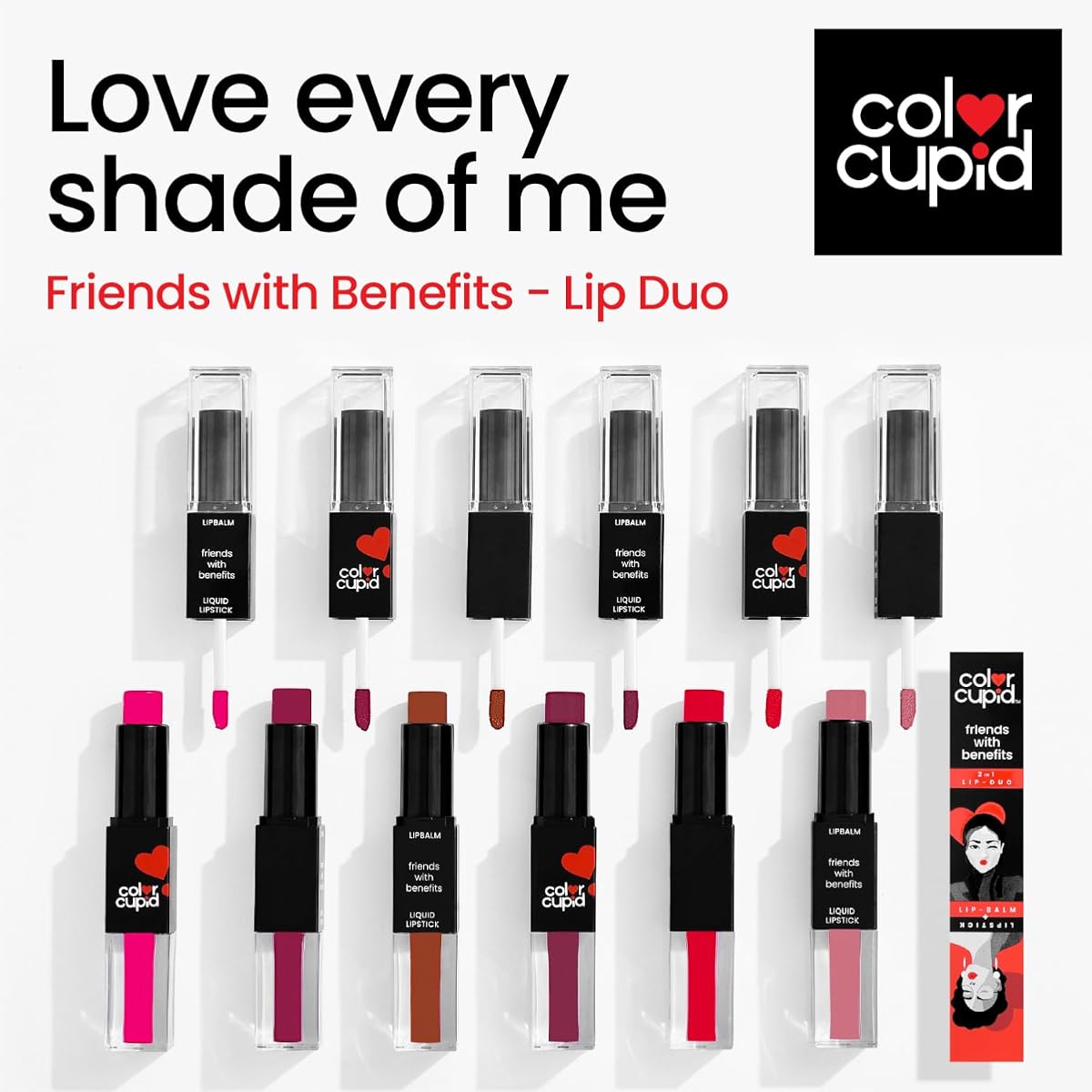 Color Cupid Lip Balm + Liquid Lipstick Plumbite LB6 - 2-in-1 Duo - Image 7