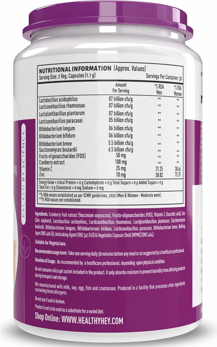 HealthyHey Nutrition Probiotics - 50 Billion CFU, Multi-Strain, 60 Veg Capsules - Image 7