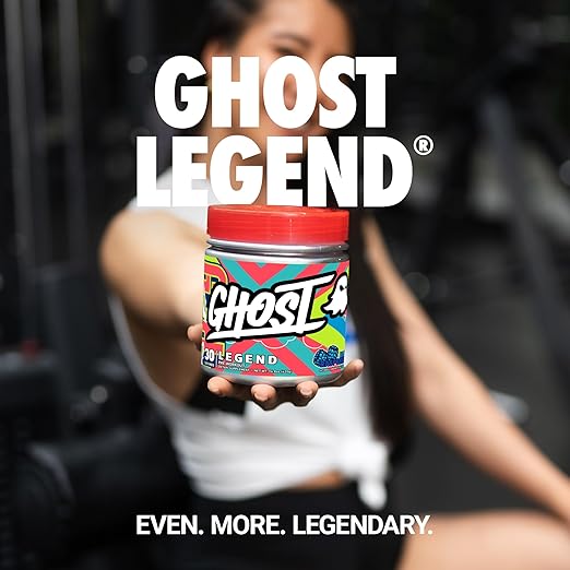 Ghost Legend V3 Blue Raspberry Sports Nutrition Powder - 30 Servings, 400g - Image 3