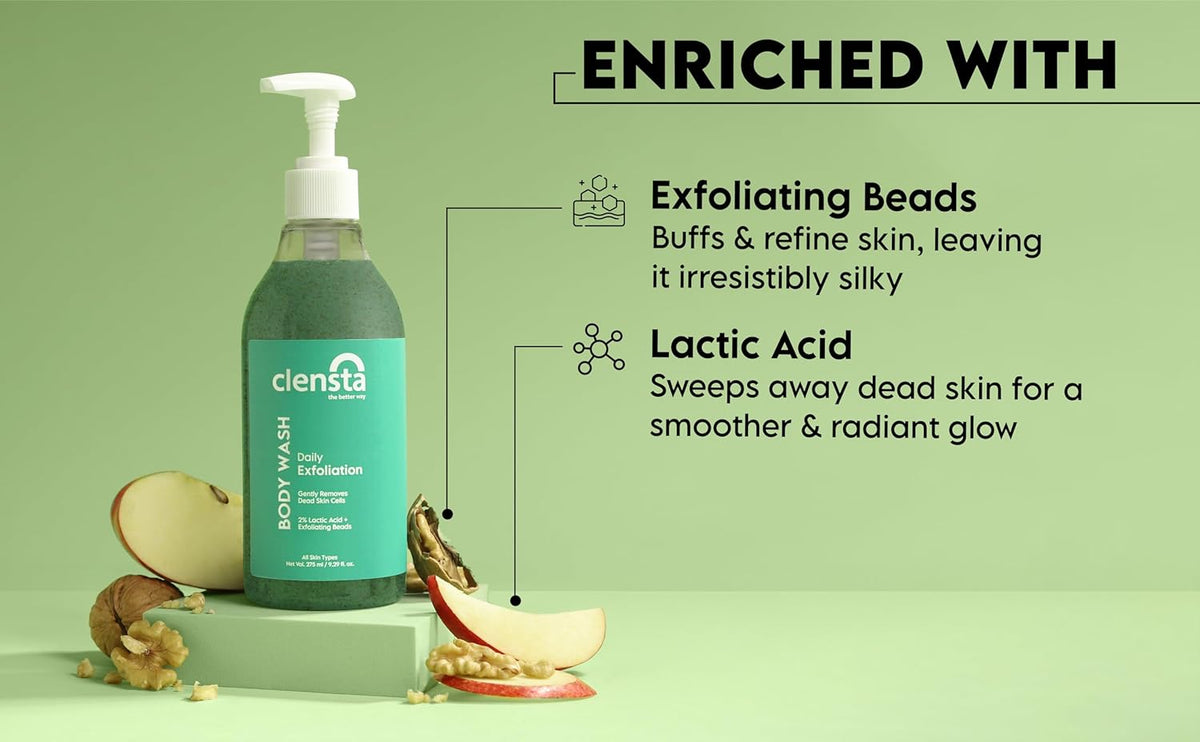 Clensta Body Wash Exfoliate - 275 ml - Image 5