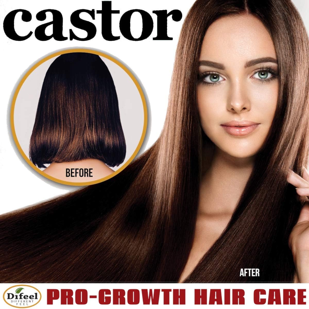 Difeel Castor Pro-Growth Conditioner - Castor Oil Enriched, 354.9ml - Image 3