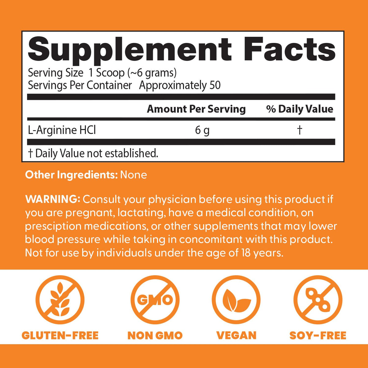 Dr Best Pure L-Arginine Powder - Vitamins & Minerals, 300g - Image 4
