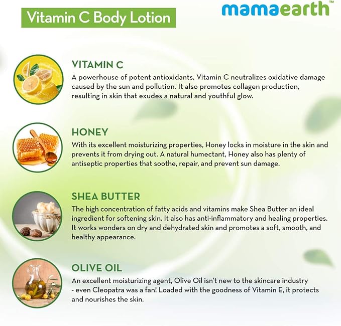 Mamaearth Vitamin C Body Lotion - 400 ml - Image 4