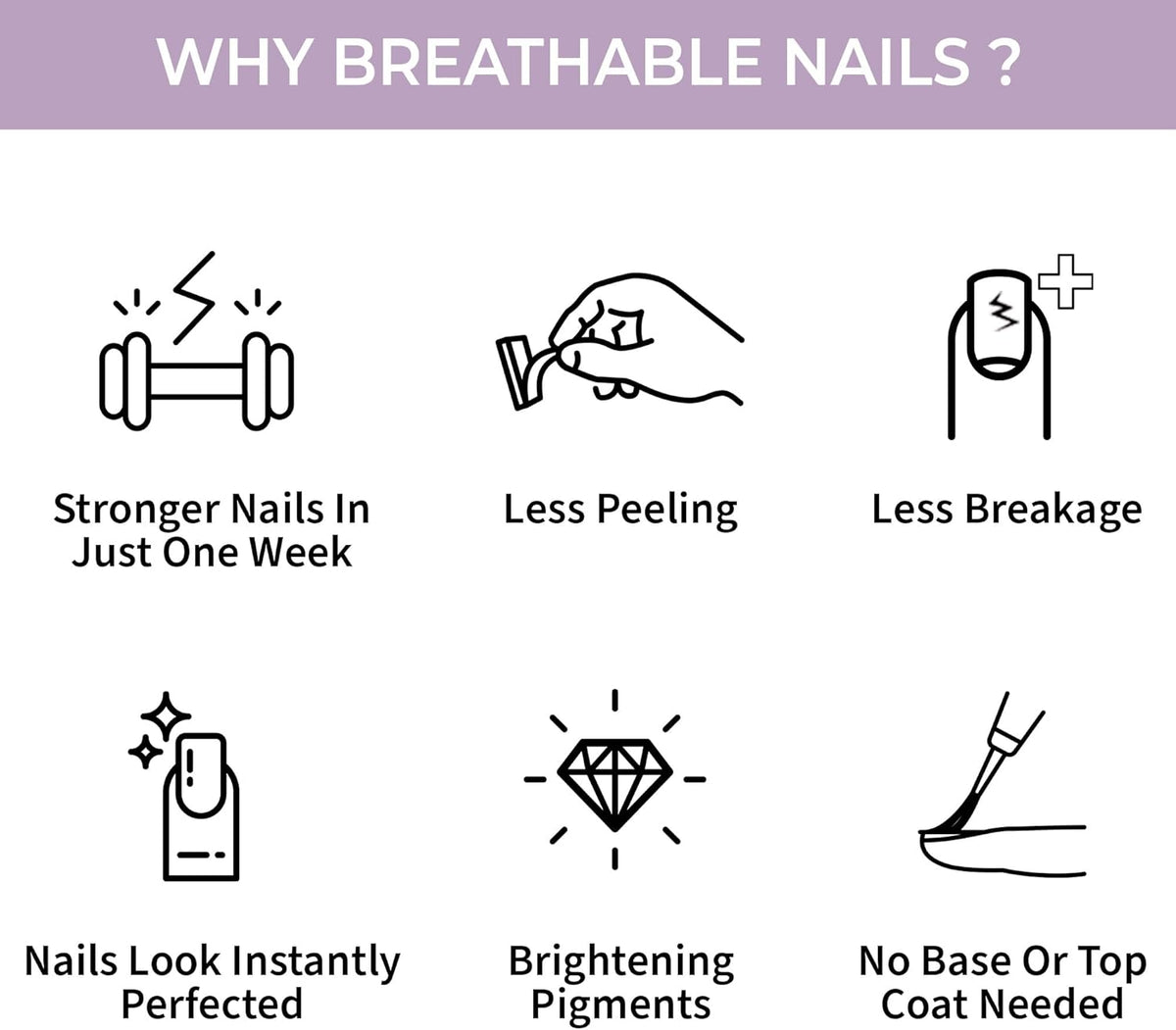 Nykaa Breathable Nail Enamel Keep Calm 310 - Colour Cosmetics - Image 4