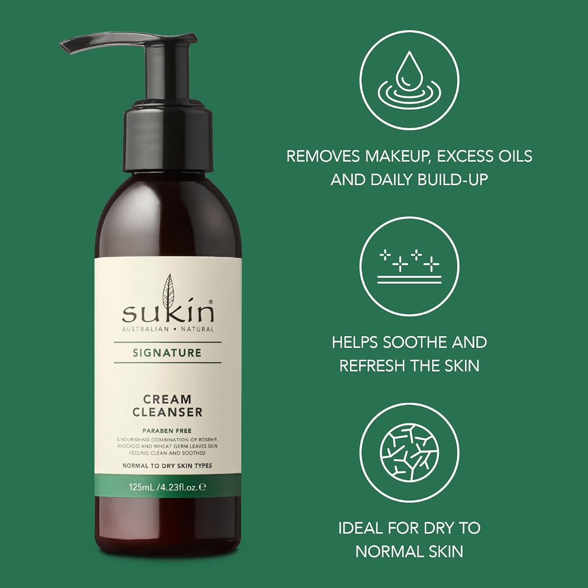 Sukin Cream Cleanser with Natural Oils - 125 ml - Image 5