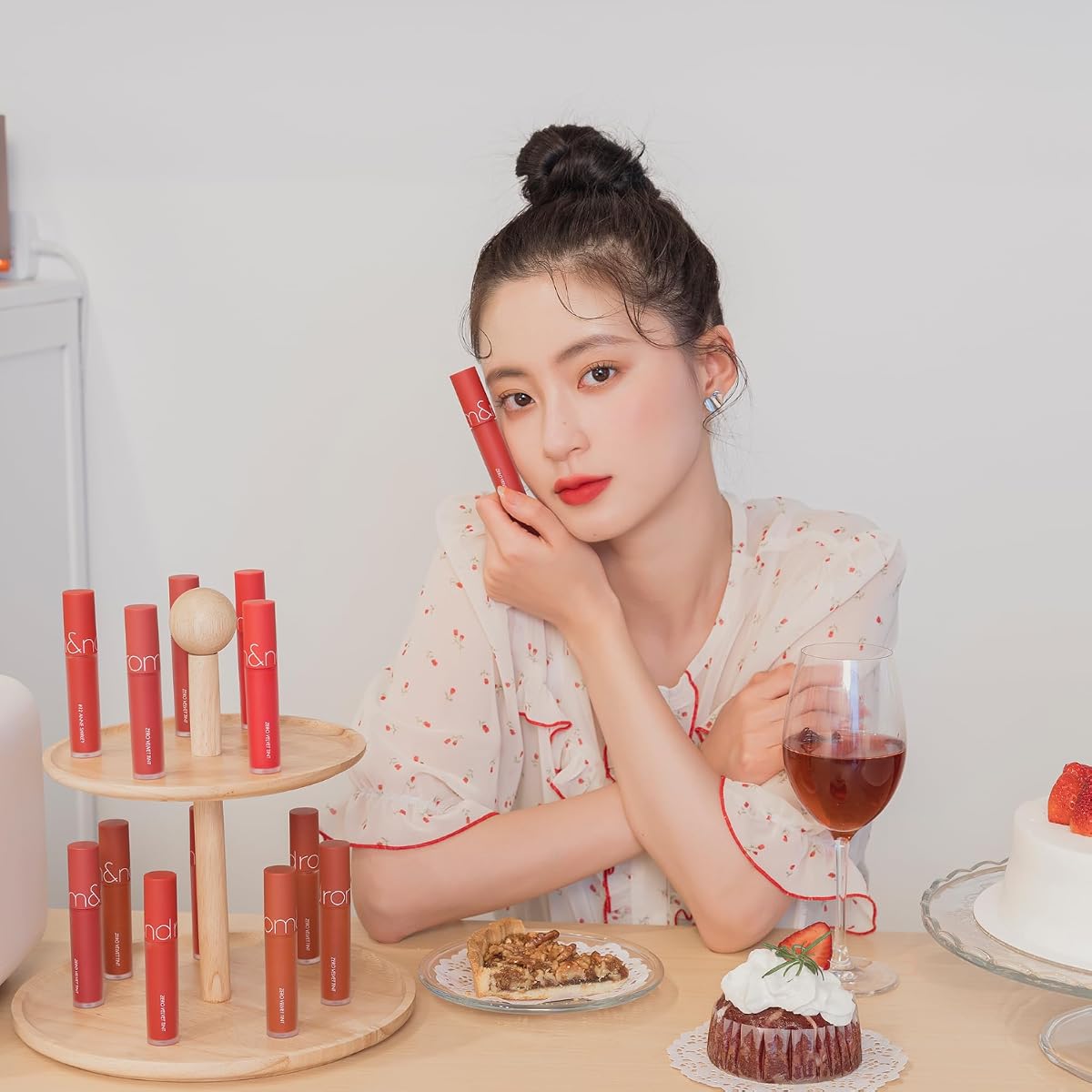 Rom&Nd Zero Velvet Tint 14 Pecan Tarte - Matte Lip Tint, 5.5g - Image 4