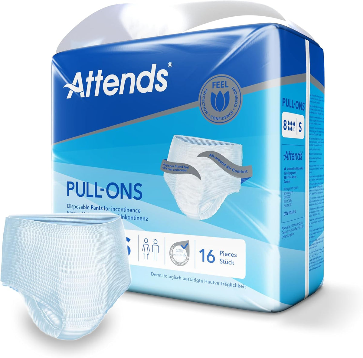 Attends Pull On 8 Small Incontinence Pants - 64 Pack
