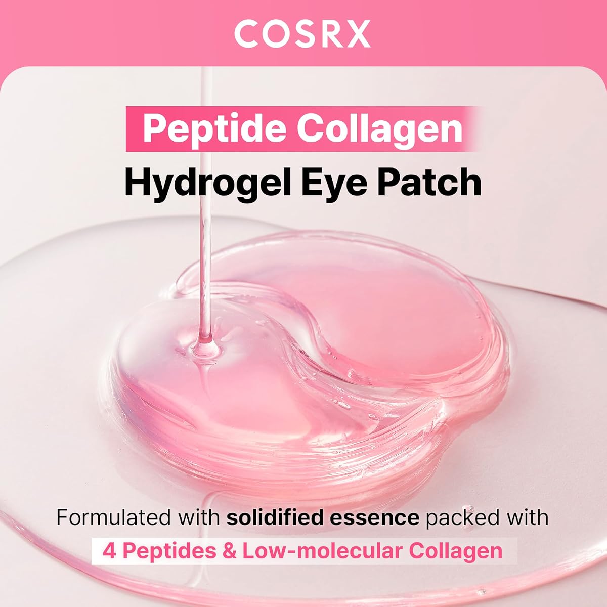 The Peptide Collagen Hydrogel Eye Patches - 60 Patches, Korean Skincare - Image 2