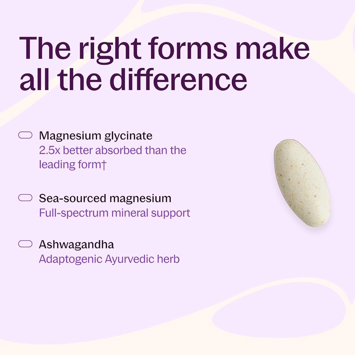 New Chapter Magnesium + Ashwagandha Tablets - Muscle & Bone Support, 60 Count - Image 4