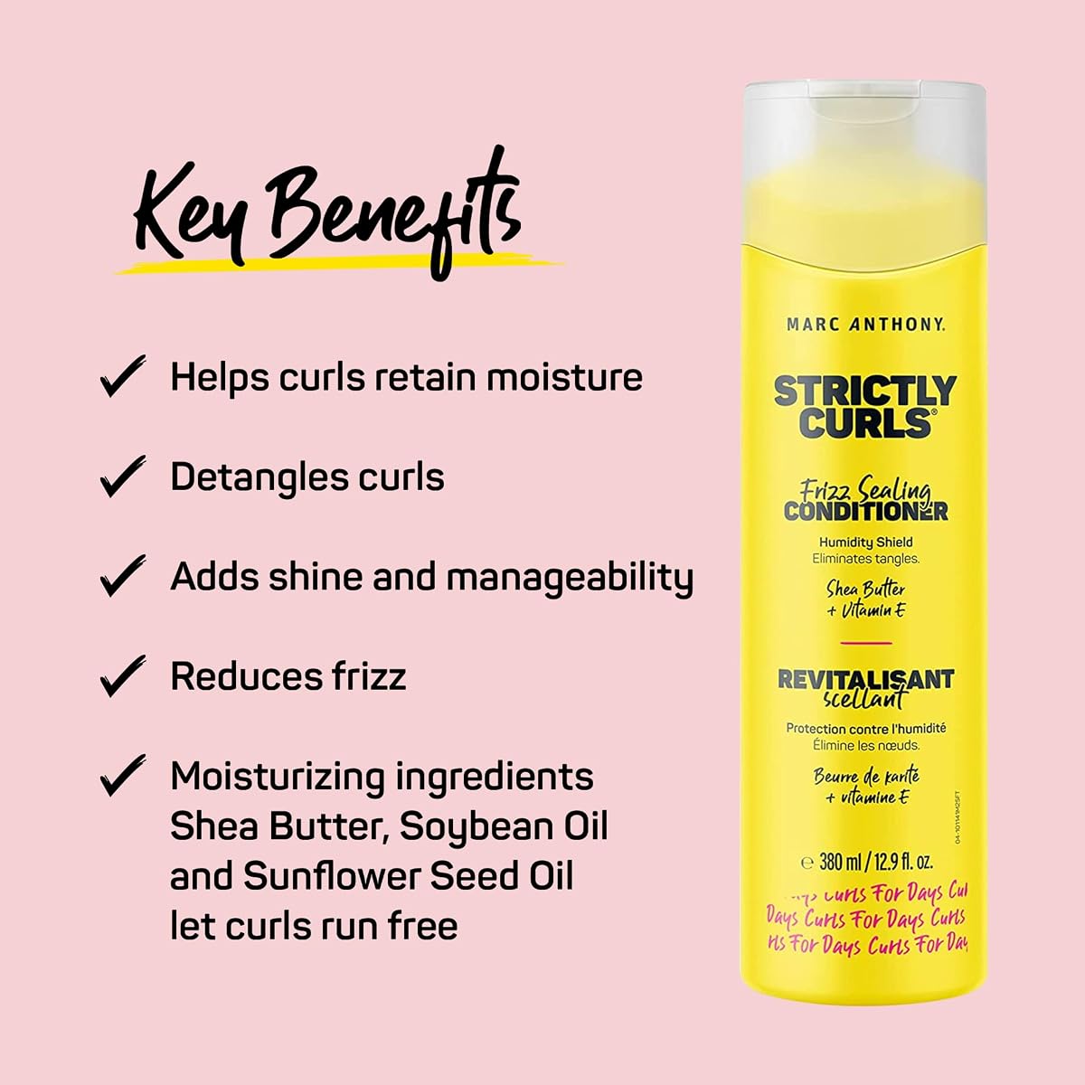 Marc Anthony Strictly Curls Conditioner - Paraben-Free, 380ml - Image 2