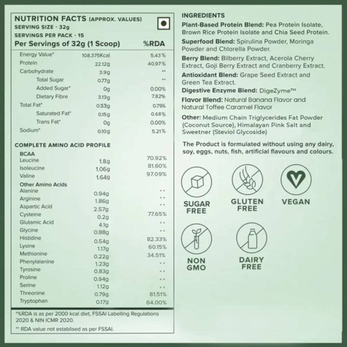 Wellbeing Nutrition Organic Vegan Plant Protein Isolate Powder - British Banoffee Pie Flavour, 500g - Image 4