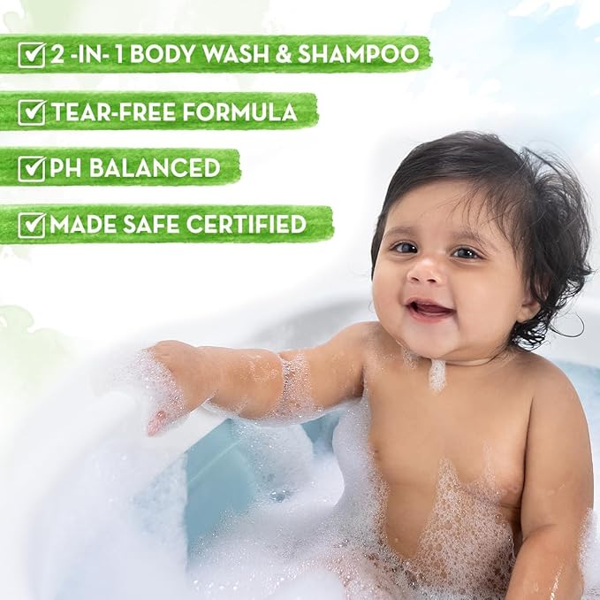 Mamaearth Baby Milky Soft 2-in-1 Body Wash & Shampoo - 400ml - Image 4