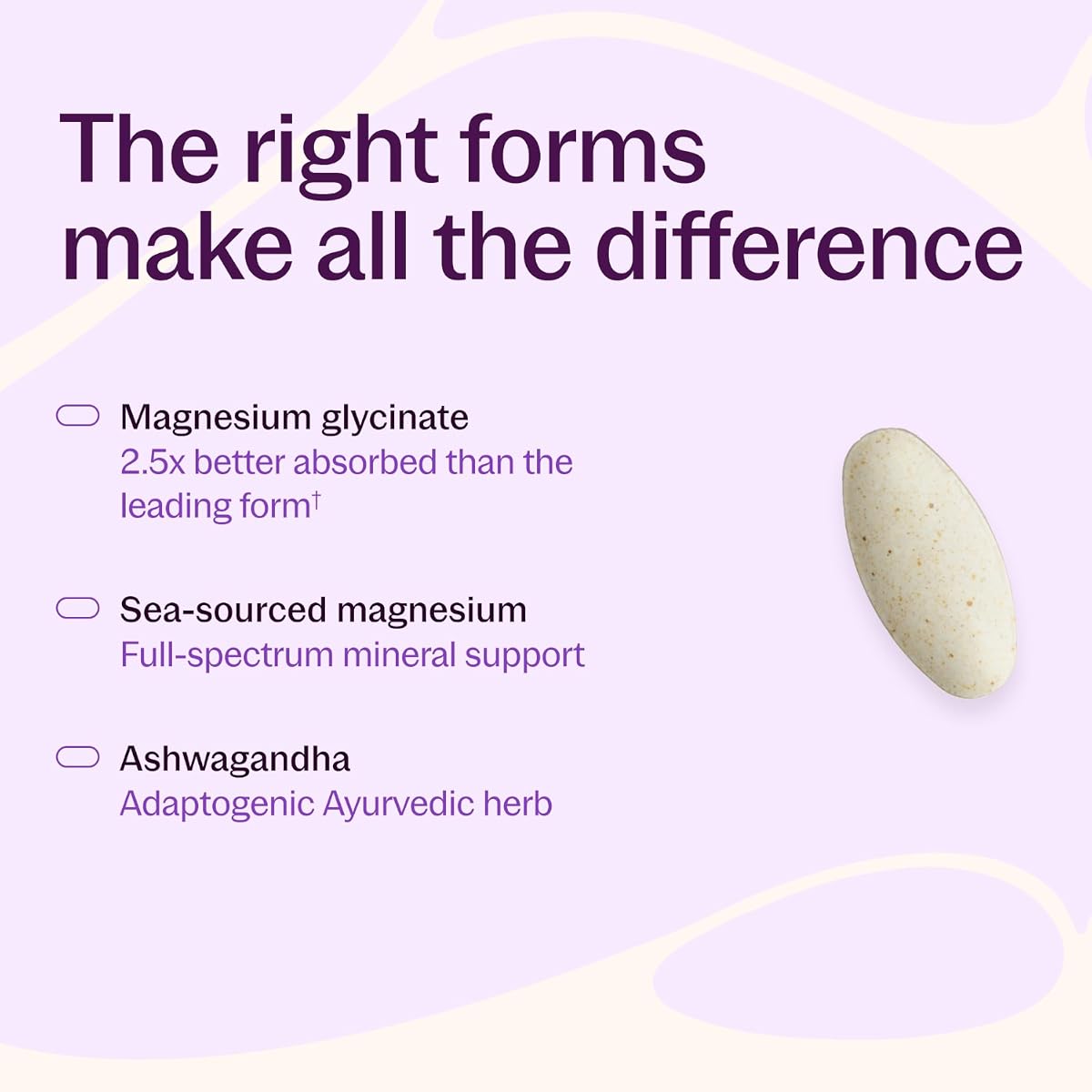 New Chapter Magnesium + Ashwagandha Supplement - 30 Capsules - Image 4