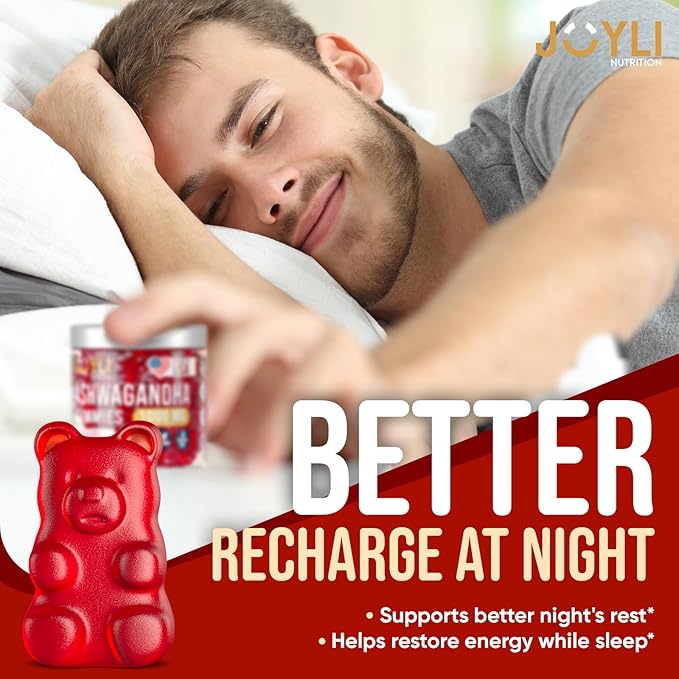 Joyli Ashwagandha Gummies for Women & Men - Herbal Nutrition - 60 Gummies - Image 5