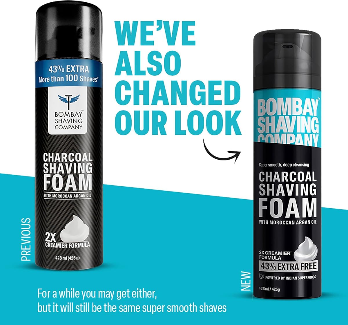 Bombay Shaving Charcoal Shaving Foam for Men - 425g - Image 2