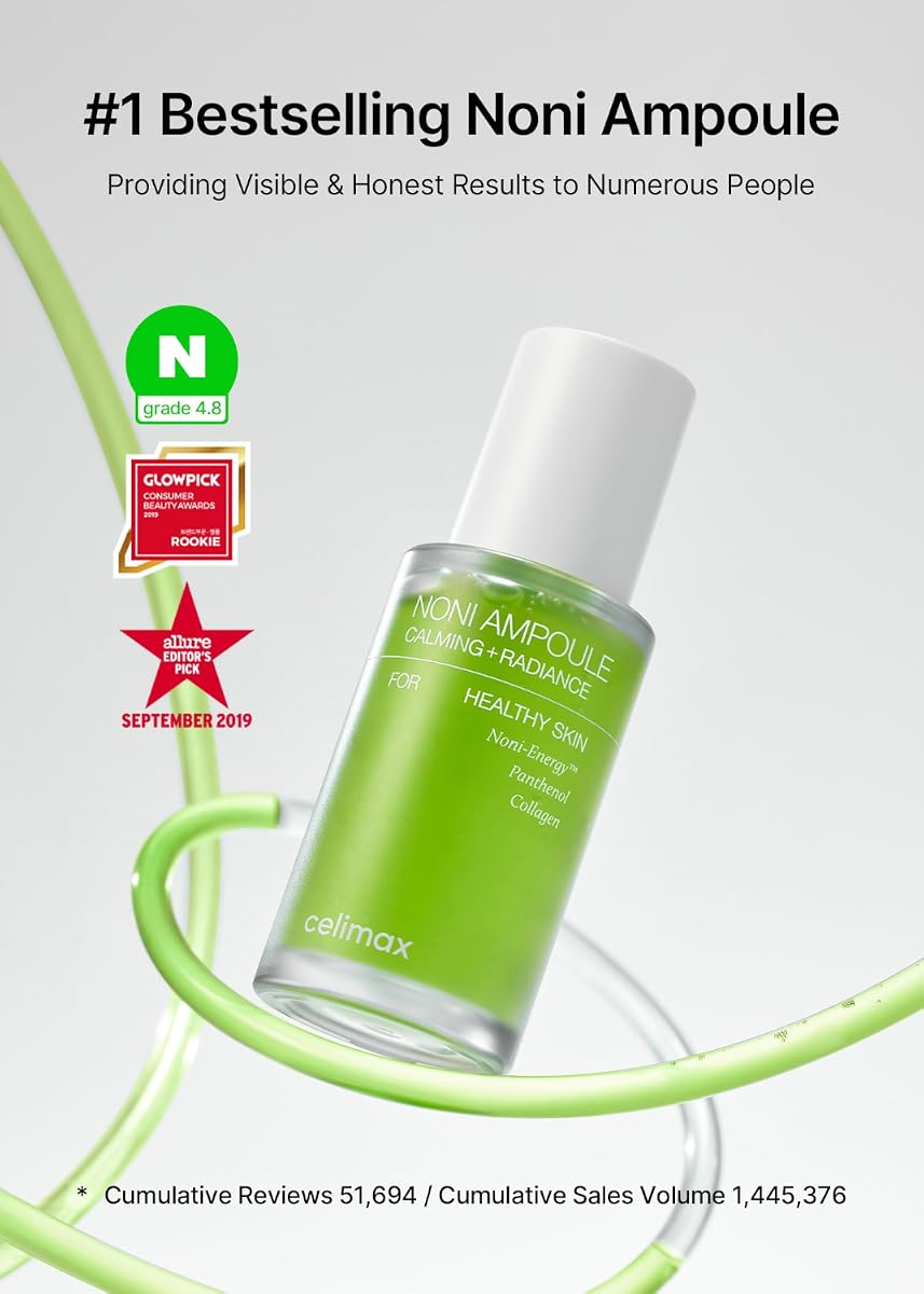 CELIMAX The Real Noni Energy Ampoule with Noni Extract & Hyaluronic Acid - 30ml - Image 2