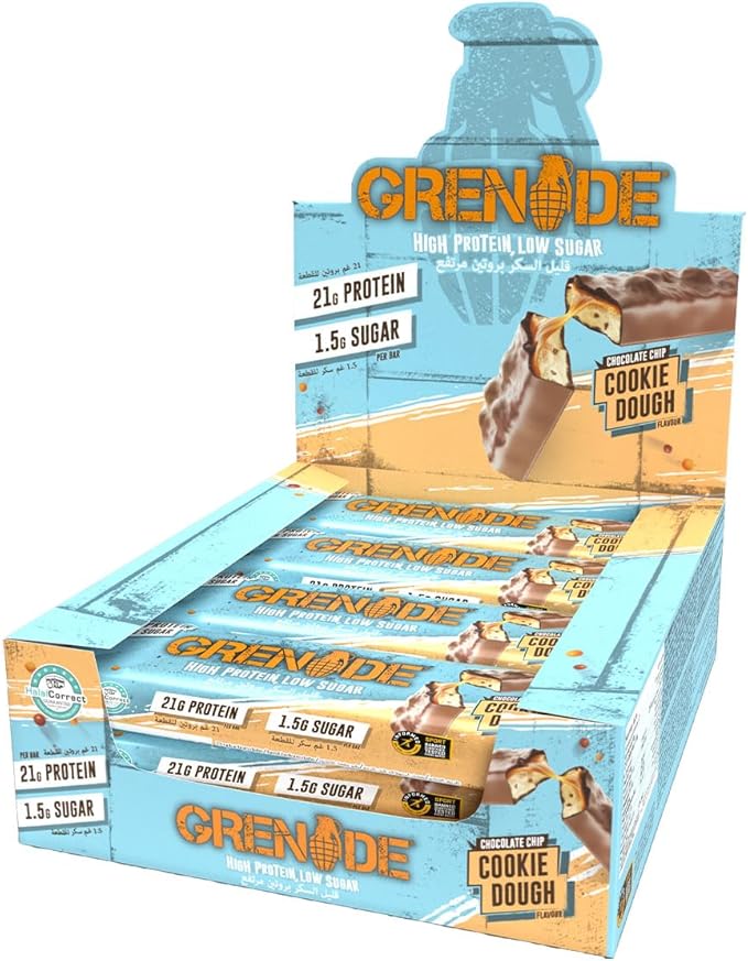 Grenade Protein Bar - Cookie Dough Flavour, 12x60g Pack
