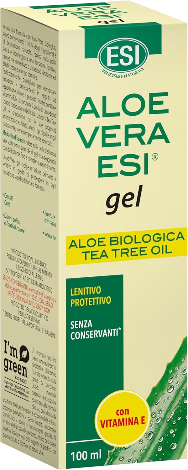 ESI Aloe Vera Gel with Argan Oil for Skin Moisturisation, 200ml