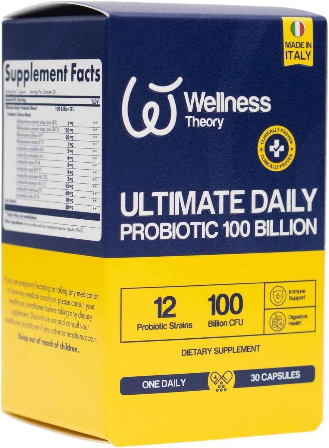 Wellness Theory Ult Daily Probiotics 100 Billion Capsules 30 Count - Image 2