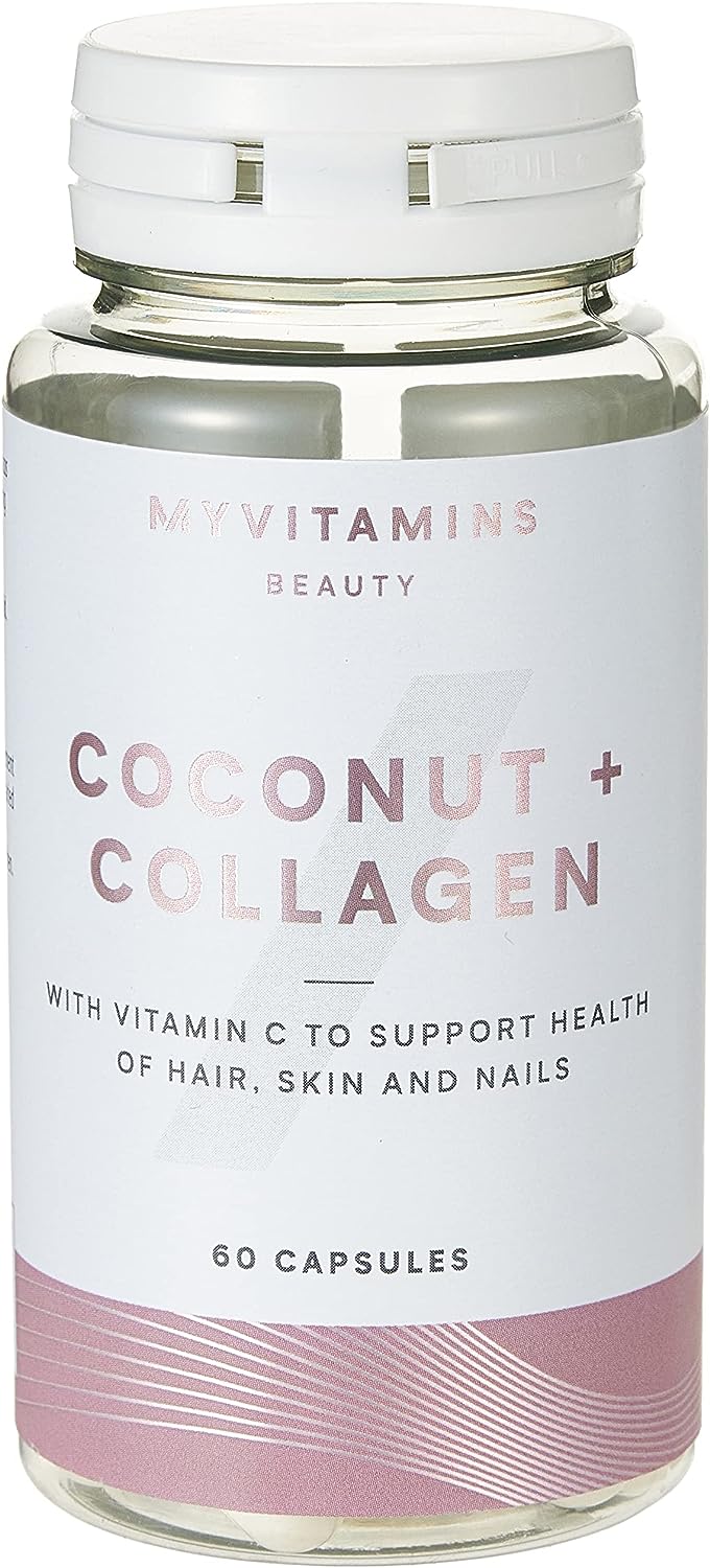 MYVITAMINS Beauty Coconut + Collagen with Vitamin C Capsules - 60 Pack