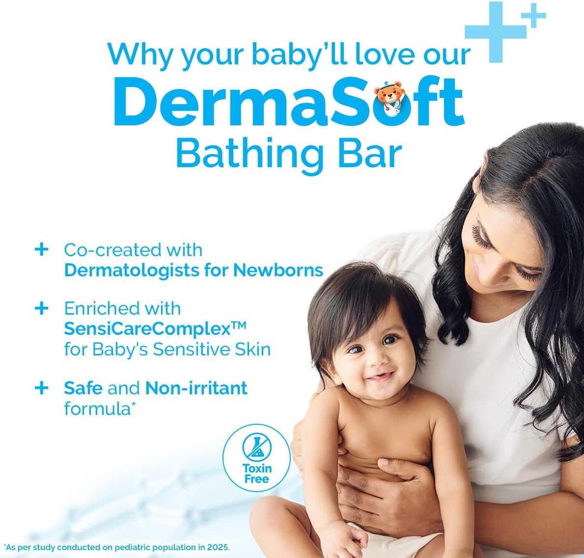 Mamaearth Baby DermaSoft Bathing Bar - SensiCareComplex™, 75g - Image 4