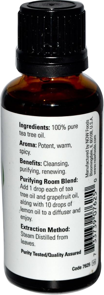 NOW Foods Tea Tree Oil - 100% Pure, Steam Distilled - 1 Oz