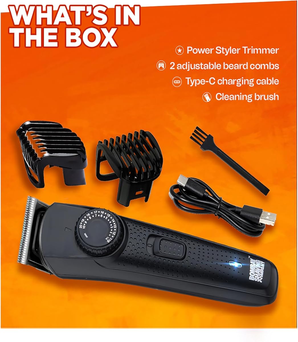 Bombay Shaving Company Cordless Beard Trimmer - Black, 1 Piece - Image 2