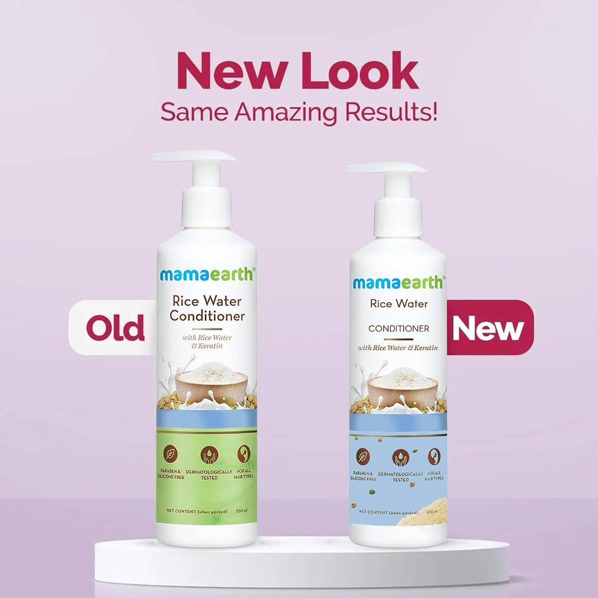 Mamaearth Rice Water Conditioner with Fermented Rice & Keratin - 250ml - Image 3