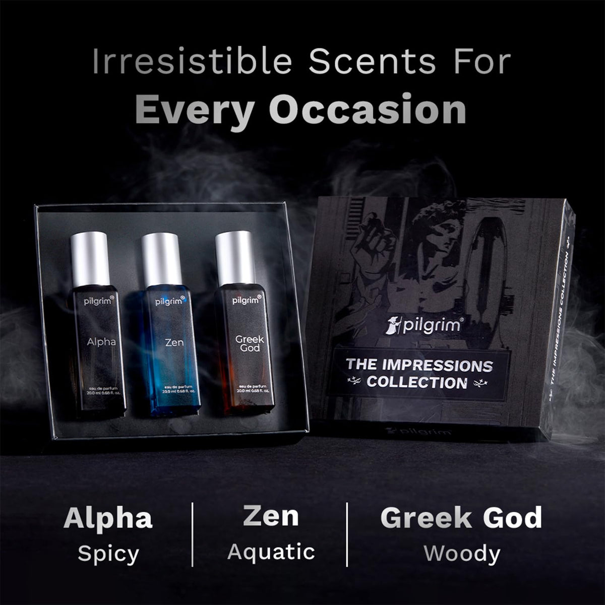 Pilgrim The Impressions Collection 3-in-1 Gift Box Perfume - 3x20ml - Image 2