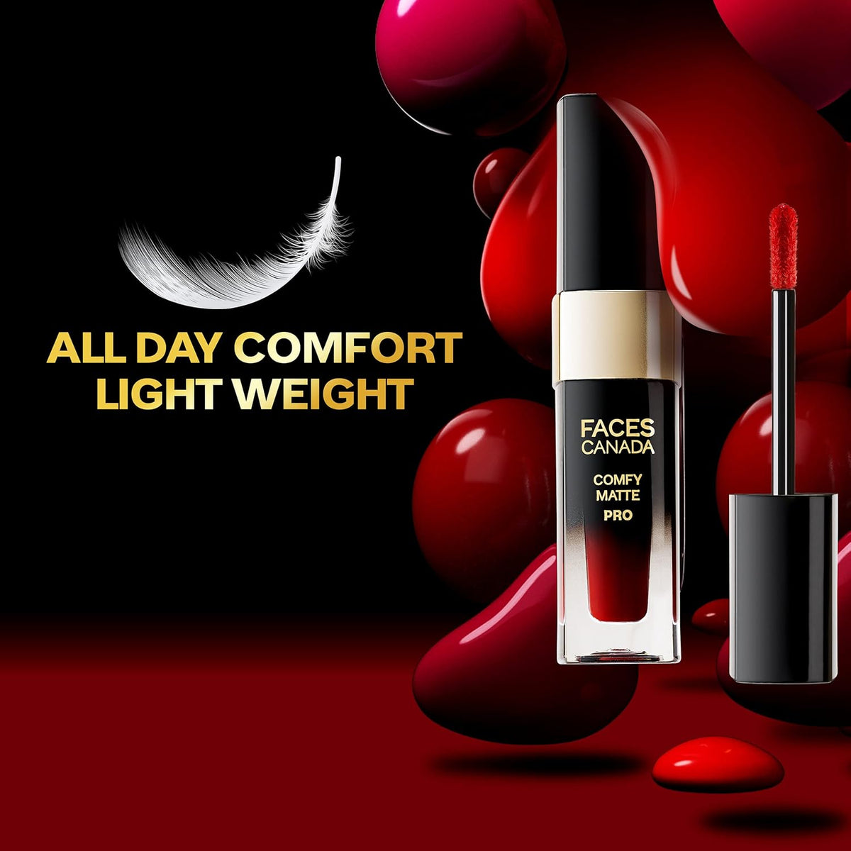 Faces Canada Comfy Matte Pro Lip Colour Magnifico Red 5.5ml - Image 7