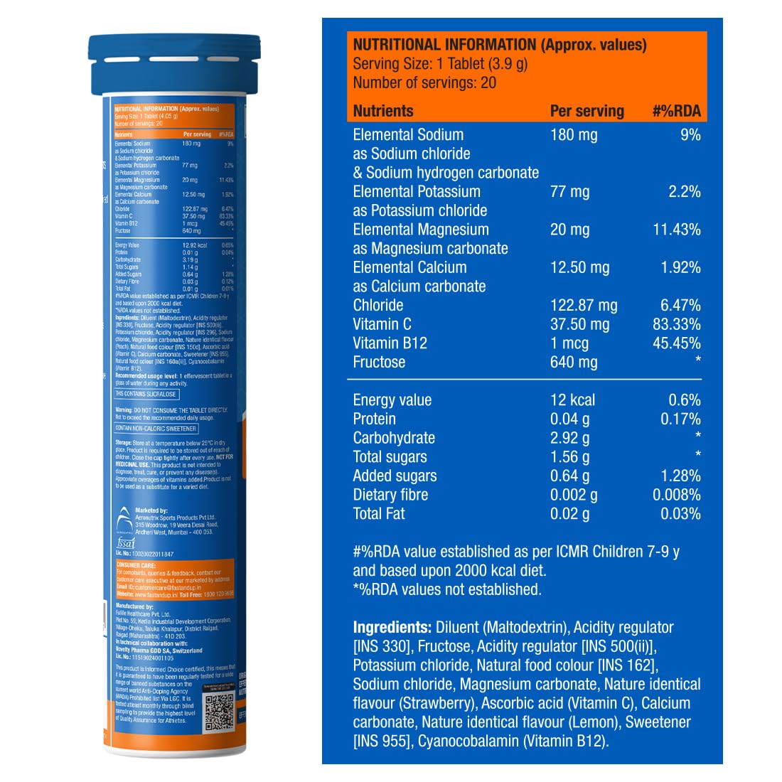 Fast & Up Reload Mixed Berry - Functional Hydration Drink, 400g - Image 2