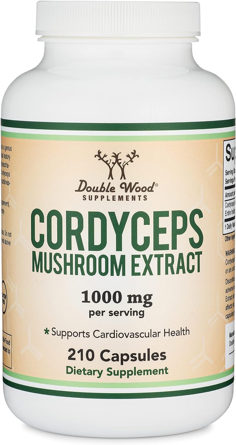 Doublewood Cordyceps Capsules, Herbal Supplement - 210 Count - Image 5