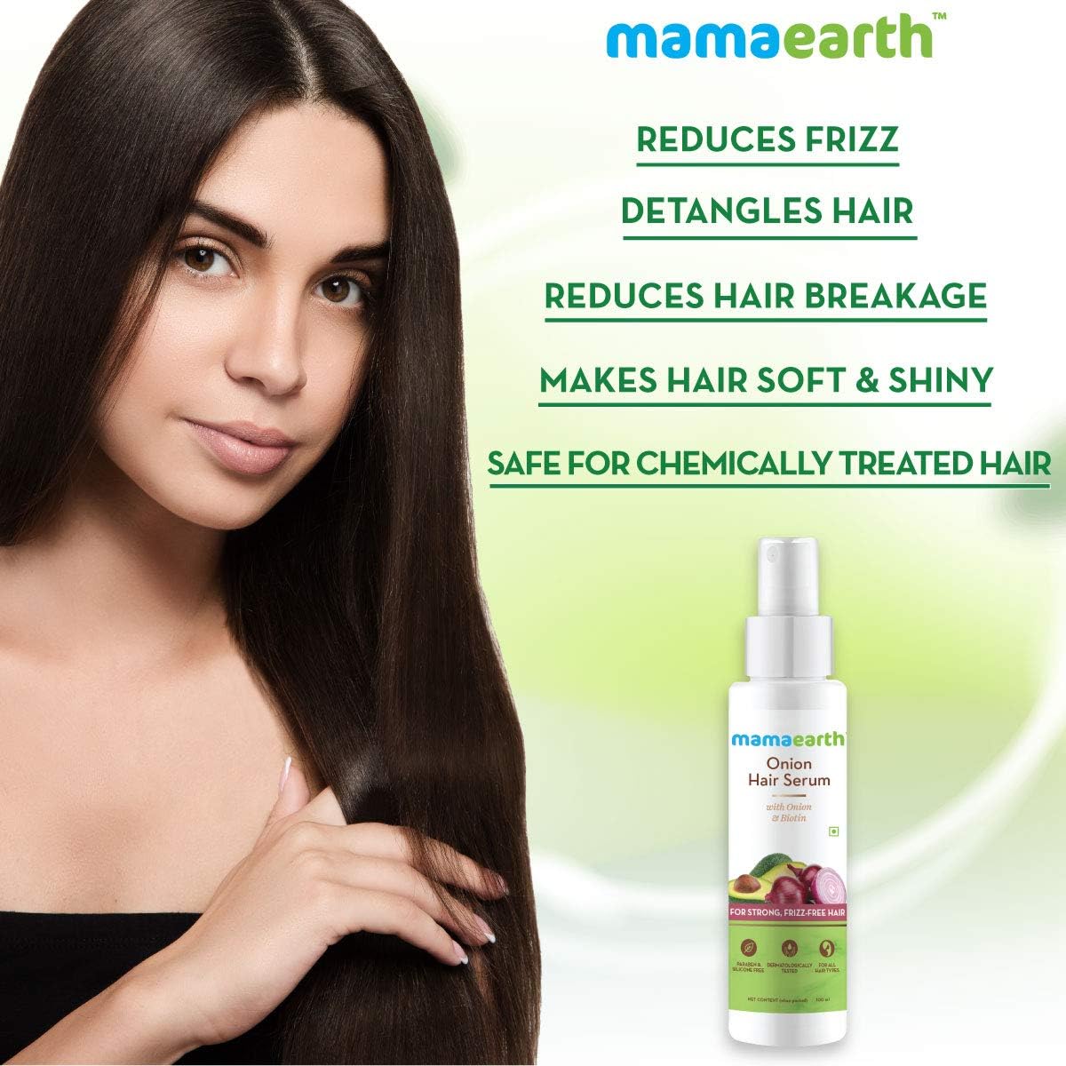 Mamaearth Onion Hair Serum with Biotin & D-Panthenol - 100ml - Image 3