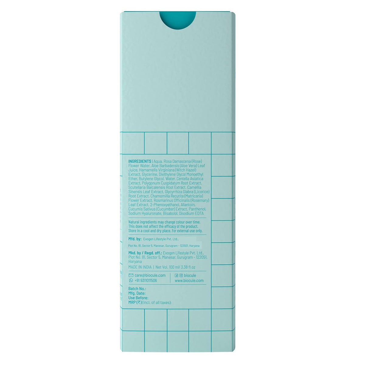 Biocule The Calm Soothing Toner with Cica & Bisabolol - 100ml - Image 7