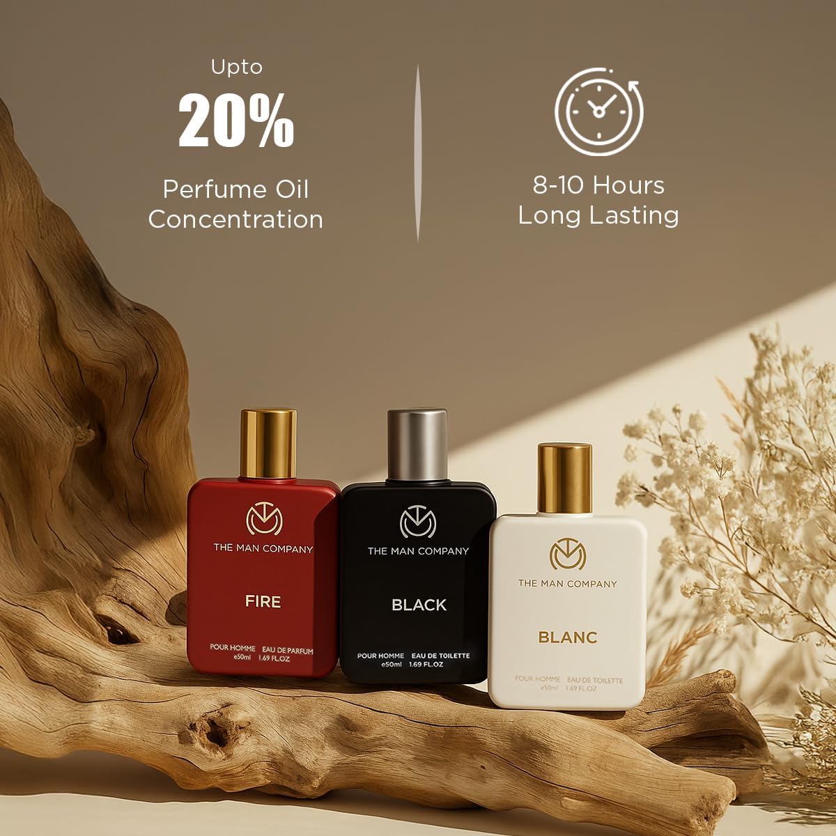 The Man Company Eau de Toilette Trio - Fire, Blanc, Black - 3 x 50ml - Image 3