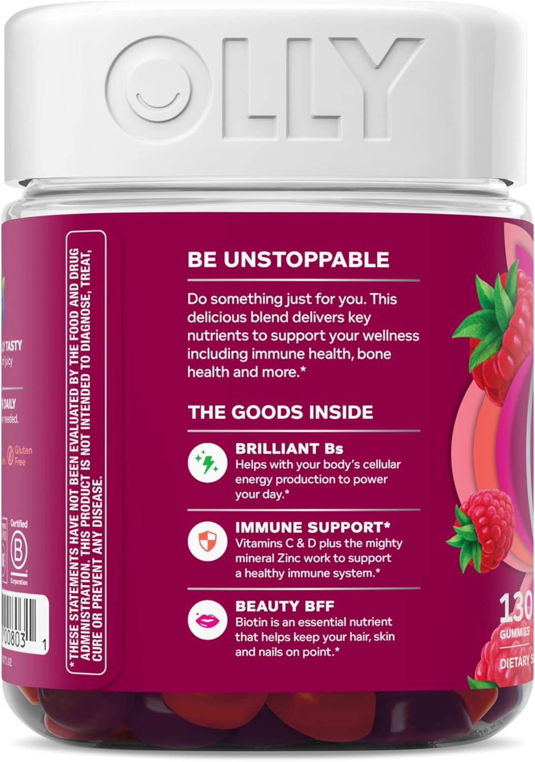 Olly Women's Daily Multivitamin Gummies - 130 Count - Image 8